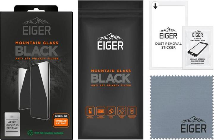 Image du produit Eiger Mountain Glass Black (1 pièce(s), Apple iPhone 13 Pro Max, Apple iPhone 14 Plus)