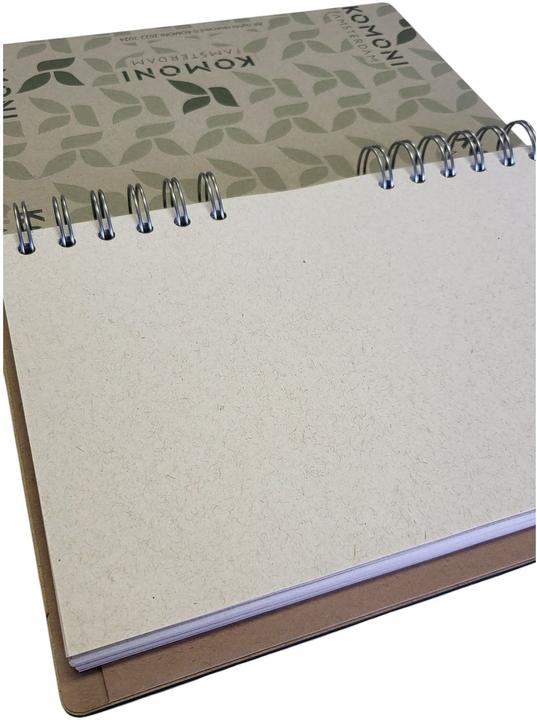 Image du produit Komoni Carnet de notes / visage de Frida Kahlo / A5 / vierge (A5, Blanc, Couverture rigide)