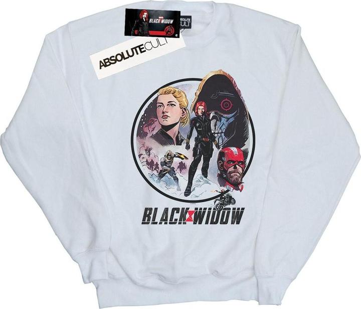 Black Widow Film Vintage Kreis Baumwolle Sweatshirt