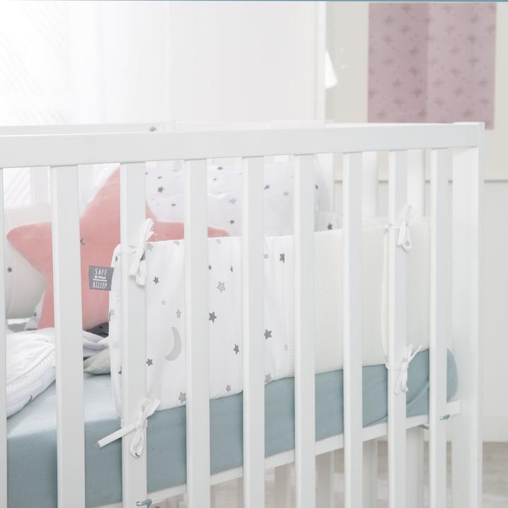 Actual product image Roba Nest Easy Air 'safe asleep' star charm gray