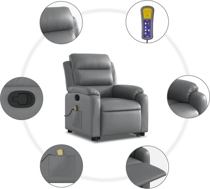 Produktbild VidaXL Massagesessel mit Aufstehhilfe Kunstleder