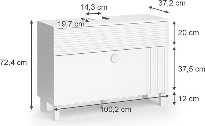 Actual product image Vicco Sola (100.5 x 37.5 x 72.5 cm)