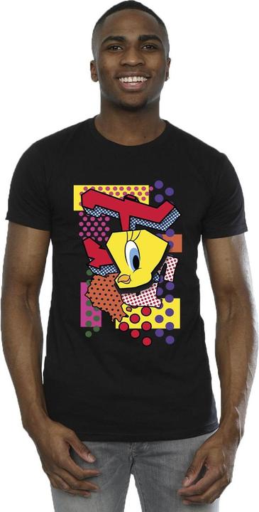 Actual product image Looney Tunes Mens Tweety Pop Art T-Shirt (S)