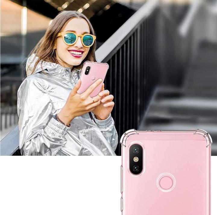 Actual product image Screenguard Xiaomi Mi A2 Case Crystal Soft Airbag Bumper (Mi A2)
