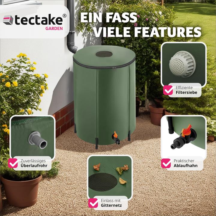 Actual product image tectake Rainwater Tank (250 l)