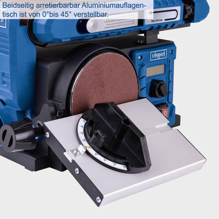 Actual product image Scheppach Belt and disc sander BTS800Vario (Disc Sander, Belt sanders, 400 W)