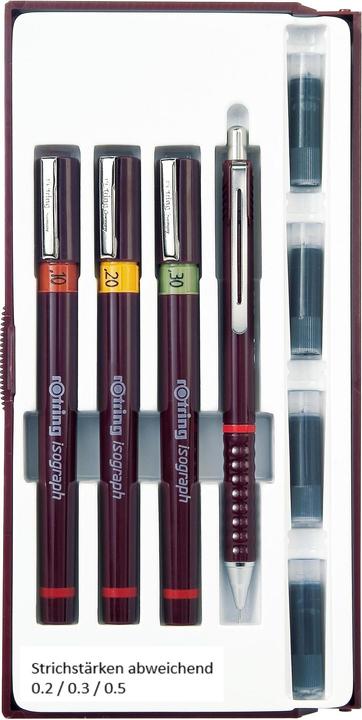 Produktbild Rotring Isograph Tuschefüller (Brown, 4 x)