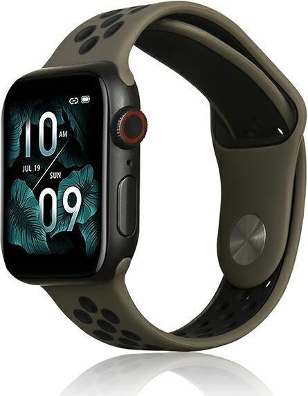 Beline pasek Apple Watch Sport Silicone 384041mm br?zowo-czarny brownblack (Plastic, Silicone)
