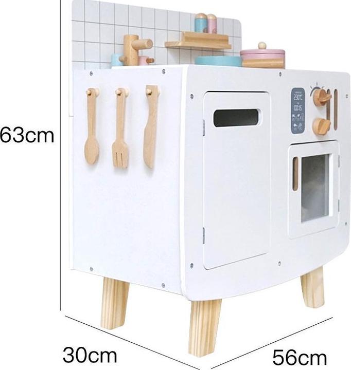 Immagine prodotto Nelaroom Cucina retrò in legno con accessori