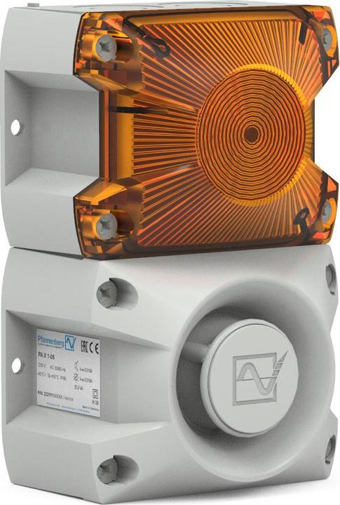 Actual product image Pfannenberg Visual-acoustic signalling device PA X 1-05 230 AC AM 7035 Orange 230 V/AC 100 dB