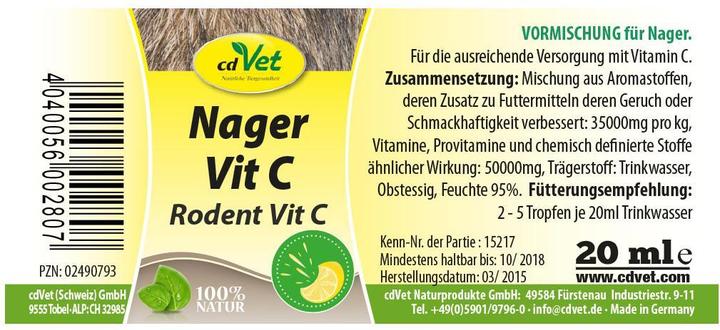 Actual product image cdVet Rodent Vit C (1 x)