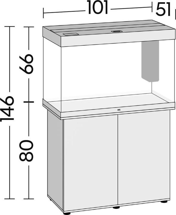 Immagine prodotto Juwel Aquarium Schrank/SBX Rio 290, 101x51cm, H=80cm, schwarz