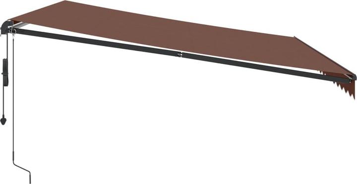Image du produit VidaXL Markise Gelenkarmmarkise Sonnenmarkise Automatisch LED Braun 450x350cm (4.50 m)