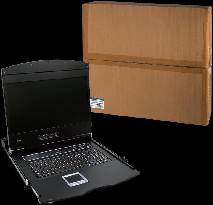 Produktbild LogiLink LCD KVM Konsole mit 19"TFT Monitor & Tastatur(DE)
