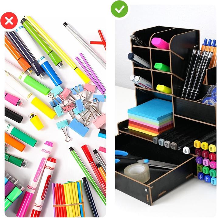 Actual product image Hermex Desk organiser Pen Desk organiser Pen storage Pen box Office desk pen holder