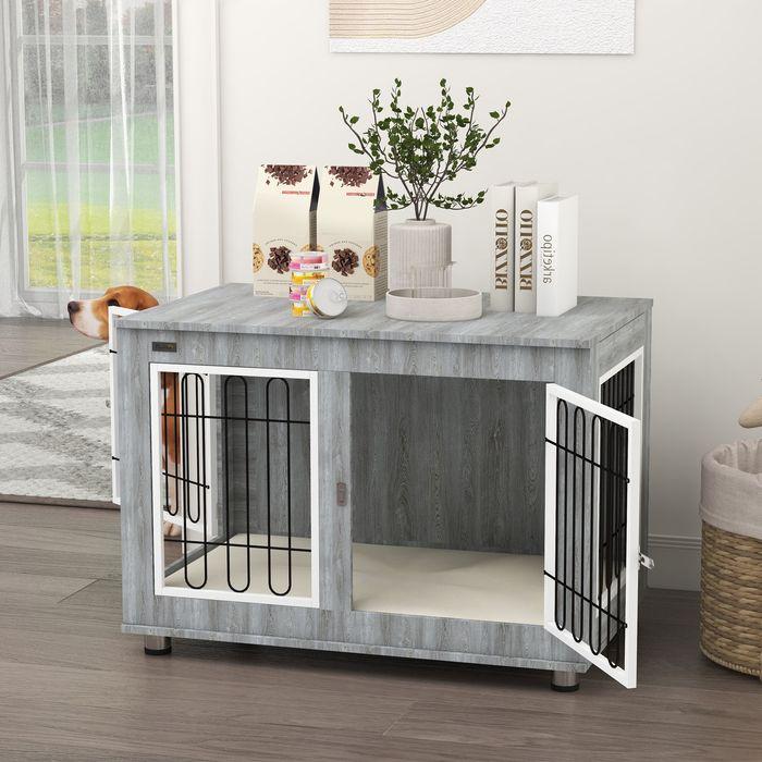 Image du produit Swisshandel24 Cage pour chien, chenil pour chien, cage pour animaux avec coussin, 2 serrures pour chiens de (Niche pour chien)