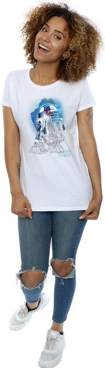Immagine prodotto Star Wars The Last Jedi R2-D2 Brushed Maglietta Donna (XXL)