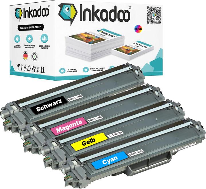 Immagine prodotto Inkadoo Kompatibel Toner für Brother MFC-L 3710 CW (M, FC, Y, C)