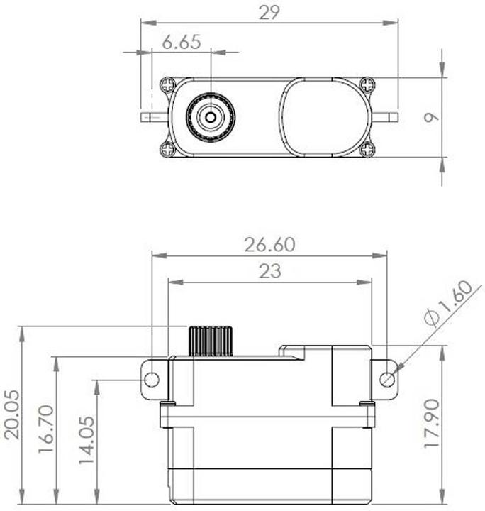 Produktbild Mks ds75k-r digital servo liegende montage für dlg / hlg / f3k...