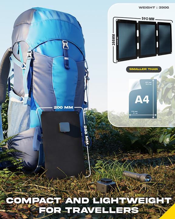 Actual product image Sunslice Portable solar panel "Fusion Flex 18" (18 W, 0.39 kg)