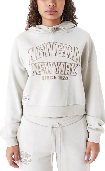 Immagine prodotto New Era Felpa con cappuccio in pile da donna beige pietra - L (L)