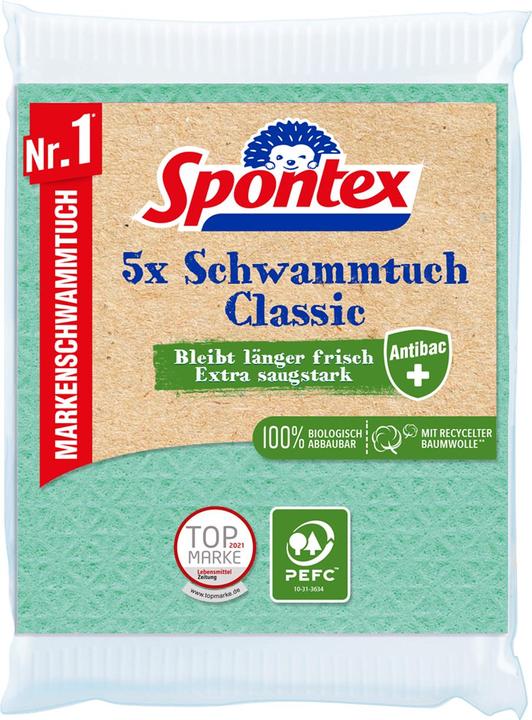 Produktbild Spontex Schwammtuch Classic 5er PEFC 19.200.216