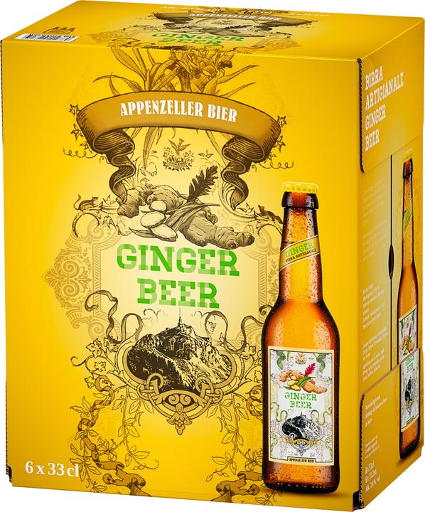 Actual product image Appenzeller Bier Ginger Beer 6 x 0.33 l (6 x 33 cl)