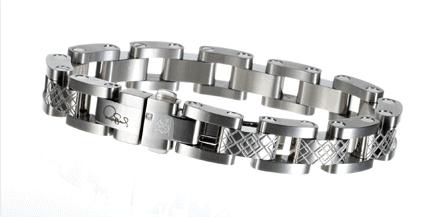 Simmons Jewelry Co. Armband Edelstahl Argyle 13 mm (1.30 cm, Edelstahl)