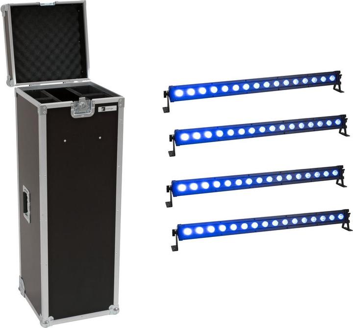 Eurolite Set 4x LED IP T-Bar 16 QCL Leiste + Case