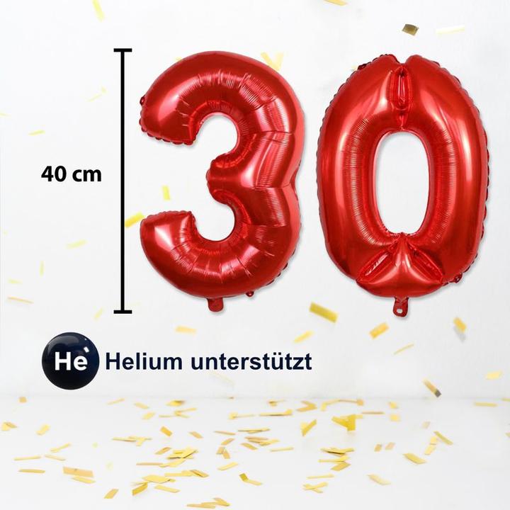 Actual product image Hermex 30 Balloon Number Balloon Foil Balloon Birthday Party Balloon Balloon