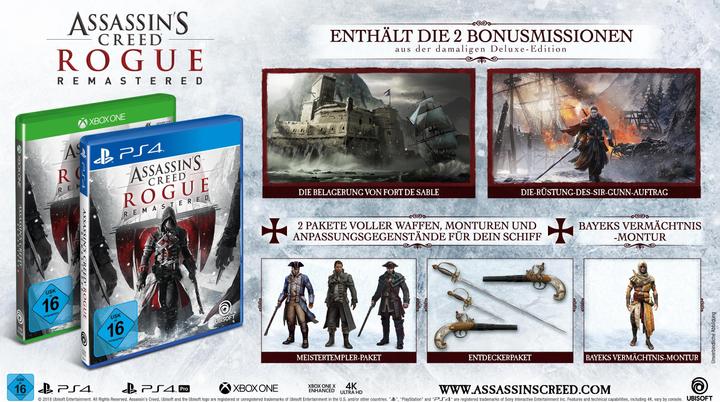 Produktbild Ubisoft Assassin's Creed: Rogue - Remastered (Xbox Series X, Xbox One X, Multilingual)