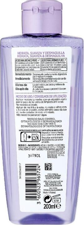 Produktbild L'Oréal Paris Loreal Paris - Filler micellar water with pure hyaluronic acid (Mitesserentferner, 200 ml)