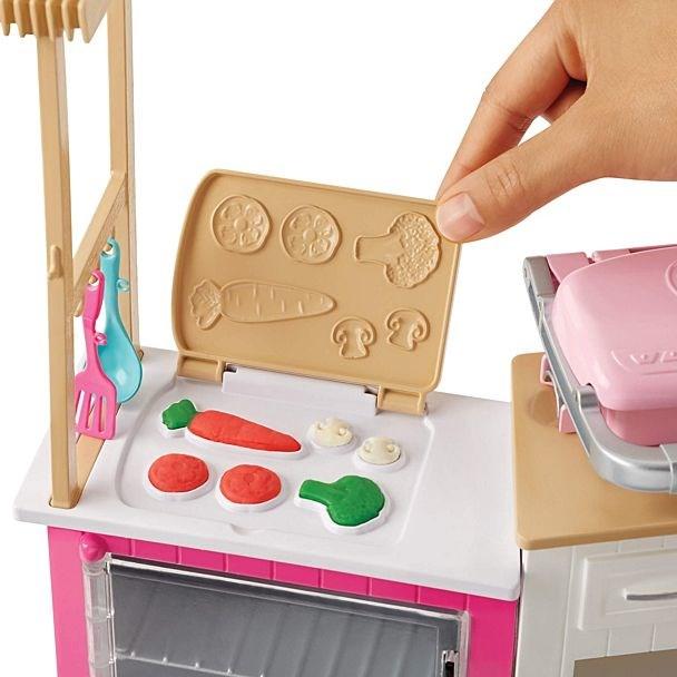 Actual product image Barbie Deluxe kitchen play set & doll