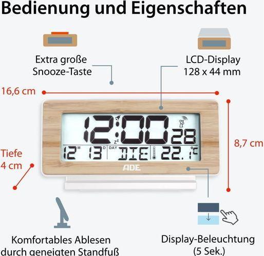 Image du produit ADE Réveil numérique