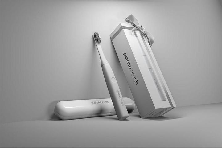 Actual product image Poma Electric toothbrush with silicone brush head (Oscillating toothbrush)