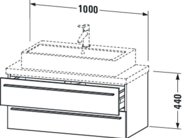 Immagine prodotto Duravit XL540900707 WTU f.Console X-Large 440x1000x478 2