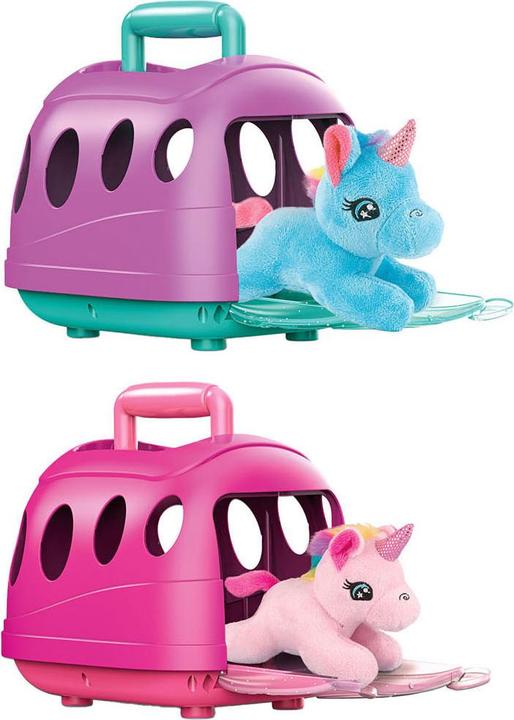 Actual product image Unicorn soft toy in a suitcase (15 cm)
