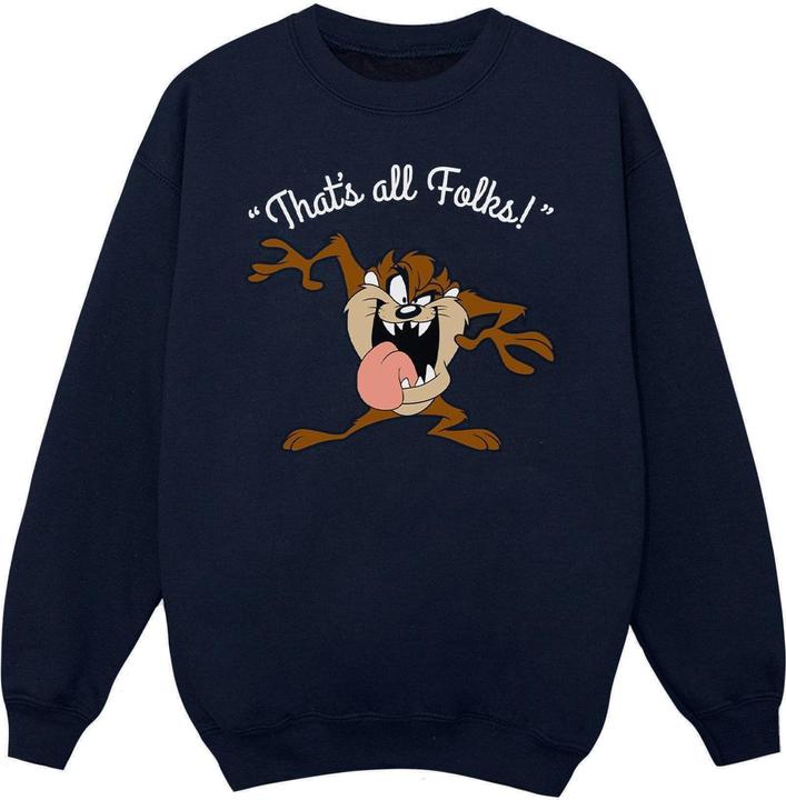 Actual product image Looney Tunes Boys That's All Folks Tasmanian Devil Sweatshirt (152, 158)