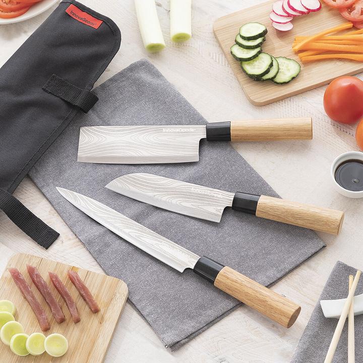 Actual product image TOP Japanese knife set (34 cm)