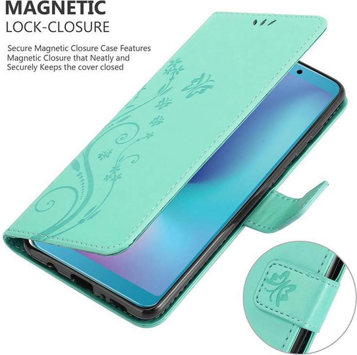 Produktbild Cadorabo Flower Book Cover (Samsung Galaxy A6s)