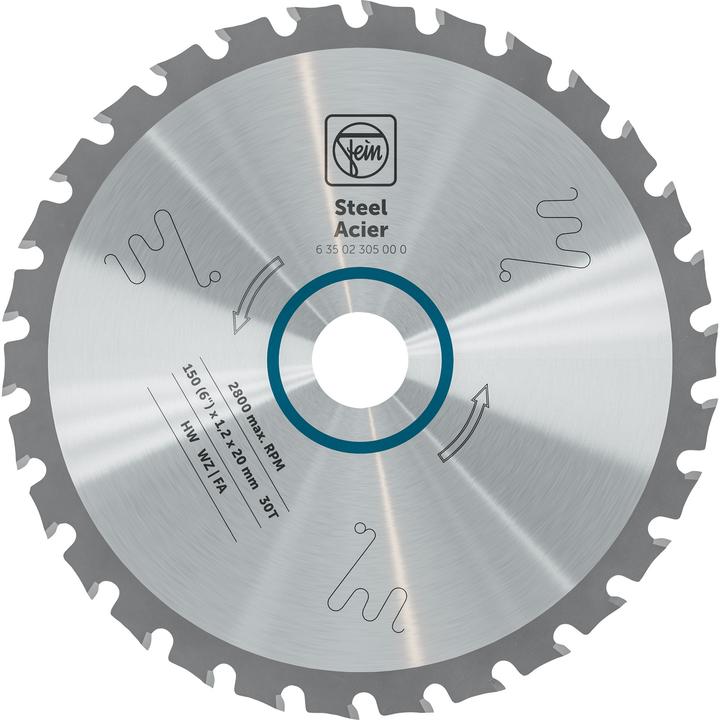 Actual product image Fein Lame de scie circulaire portative pour acier