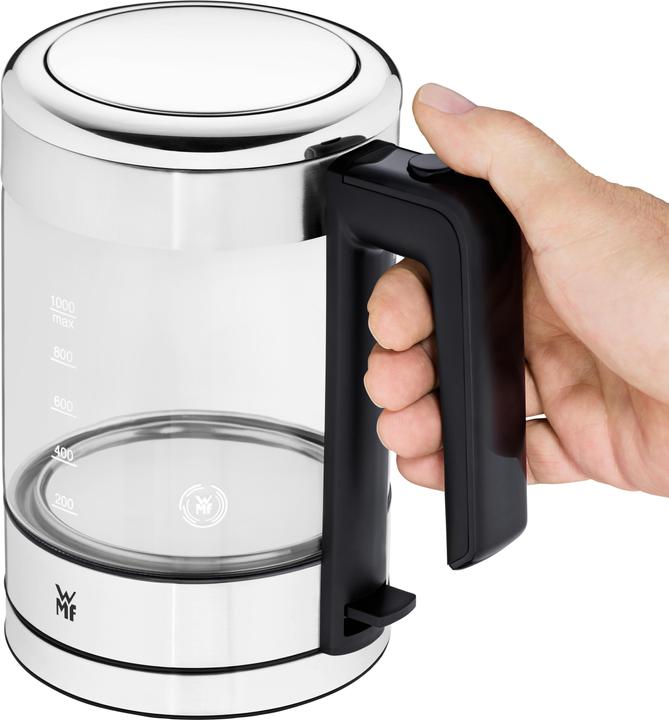 Produktbild WMF KÜCHENminis Reisewasserkocher kabellos / Glas-Wasserkocher klein 1l (1 l)