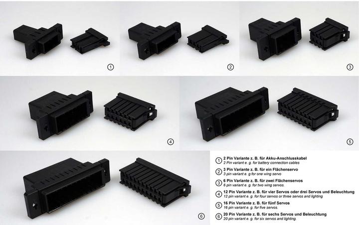 Produktbild Hacker click connect Multipin-Verbinder 16 Pins 0,2 - 0,5 mm²