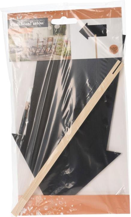 Actual product image Natura Punto Chalkboard arrow to write on with earth spike (50 x 30 cm)