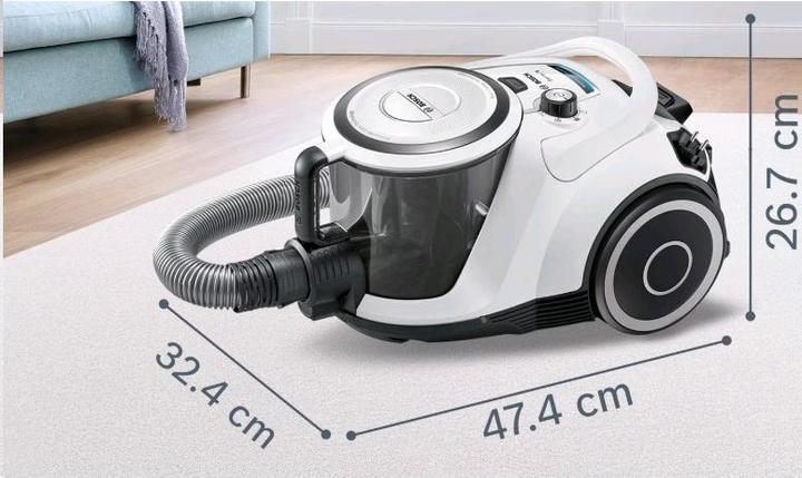 Actual product image Bosch Hausgeräte BGC41XALL GS41 Series / 6 white