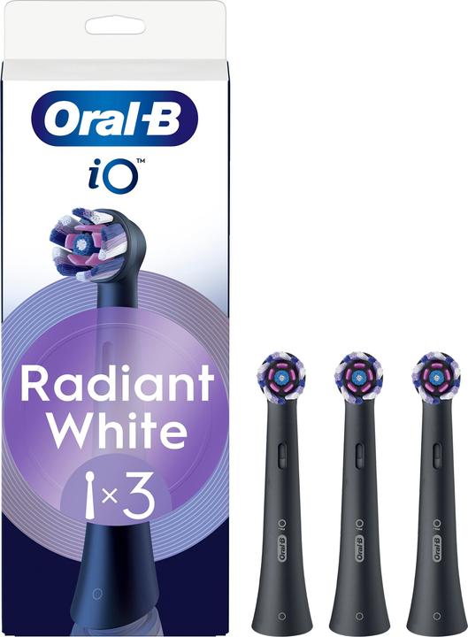 Oral-B Oral B - iO Series Radiant White Replacement Brush Heads - Black - 3 count (3 x)