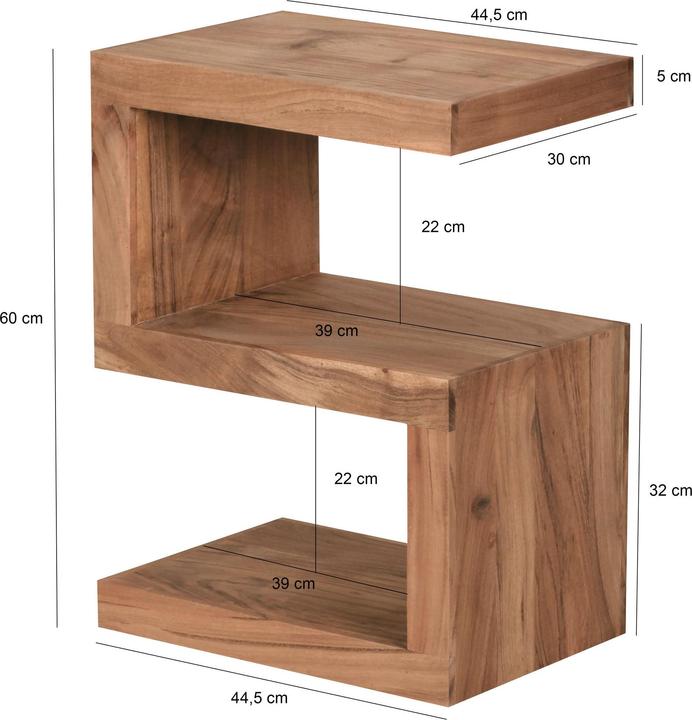 Actual product image Wohnling Mumbai (44 x 30 x 60 cm)