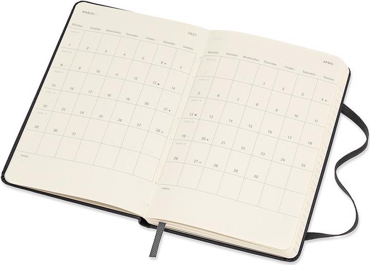 Produktbild Moleskine Wochenkalender (A6, Harter Einband, Englisch)