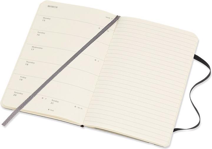 Produktbild Moleskine Wochen-Notizkalender (A6, Weicher Einband, Englisch)