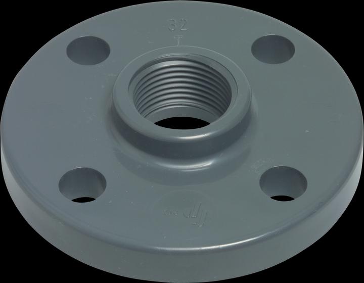 Immagine prodotto Profec Gewindeflansch PVC-U DN100 x 4" DIN Flansch x Innengewinde 16bar DN100 Grau PN10/16